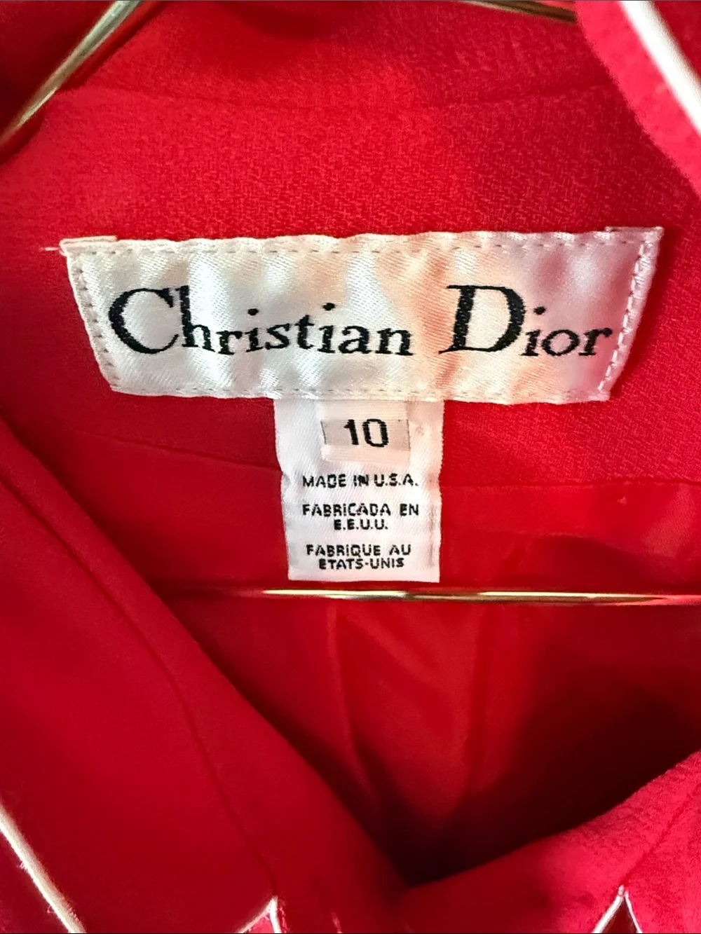 Dior Hot Pink Blazer with White Piping and Buttons